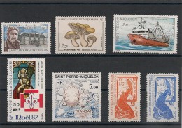 Saint Pierre Et Miquelon   Année 1987 N° 475/483** Côte : 14,00 € - Neufs