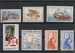 Saint Pierre Et Miquelon   Année 1987 N° 475/483** Côte : 14,00 € - Ongebruikt