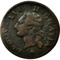 Monnaie, France, Louis XVI, Liard, Liard, 1782, Aix, TB, Cuivre, KM:585.15 - 1774-1791 Luis XVI