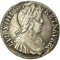 Monnaie, France, Louis XIV, 1/2 Écu à La Mèche Longue, 1/2 Ecu, 1651 - 1643-1715 Louis XIV The Great