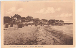 Lübeck Ostseebad TRAVEMÜNDE Villen Am Strande 2.8.1922 Datiert Ungelaufen - Lübeck-Travemünde