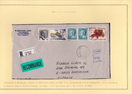 02071 Carta De Luxemburgo A Barcelona - Lettres & Documents