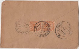 King George V, Straits Settlements, Commercial Cover, Singapore To India, As Per The Scan - Straits Settlements