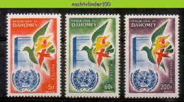 Naa1908 FAUNA VOGELS O.N.U. UNO DUIVEN? PIGEONS? BIRDS VÖGEL AVES OISEAUX DAHOMEY 1961 PF/MNH - Collezioni & Lotti