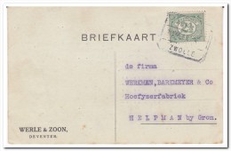 Nederland 1914, Werle & Zoon Deventer, Horseshoes, Horses - Cartas & Documentos