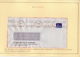 02076 Carta Del Instituto Noruego Del Aire-fechador Rodillo - Cartas & Documentos