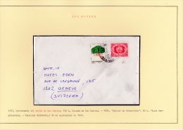 02079 Postal De Serravallo A Geneve 1977 - Storia Postale