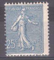 FRANCE - 1903 - Y&T N° 132 - Neuf ** - Semeuse Lignée 25 Cts Bleu - Cote 225 - Ungebraucht