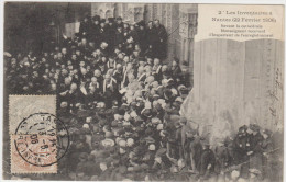 Les Inventaires à NANTES (22 Février 1906) Devant La Cathédrale Monseigneur Recevant L'Inspecteur De ................... - Réceptions