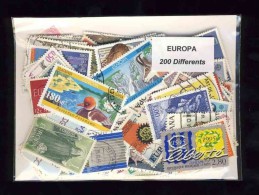 EUROPA - LOT De 200 Timbres Différents - Tous Pays - Collections