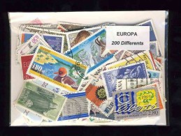 EUROPA - LOT De 200 Timbres Différents - Tous Pays - Colecciones