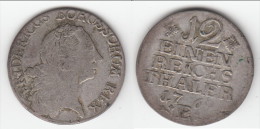 *** PRUSSIE - PRUSSIA - ALLEMAGNE - GERMANY - 1/12 THALER 1769 E FRIDERICUS - SILVER *** EN ACHAT IMMEDIAT !!! - Taler & Doppeltaler