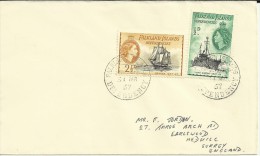 FALKLAND ISLANDS 1967 CC SELLOS BARCOS PENOLA Y JOHN BISCOE ANTARTIDA POLO SUR - Polar Ships & Icebreakers