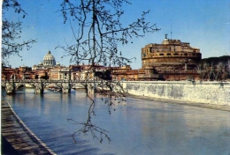 Roma - Castel S.angelo E San Pietro - 123 - Formato Grande Viaggiata - Castel Sant'Angelo