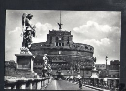 J823 Roma, Castello E Ponte S. Angelo - Auto Cars Voitures _ Nice Timbre, Timbro Storia Postale Decennale FIFE 1955 - Castel Sant'Angelo