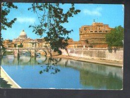 J824 Roma, Castello E Ponte S. Angelo Sul Tevere - Nice Stamp, Affrancatura Filatelica Mortuos Sepelire - Castel Sant'Angelo