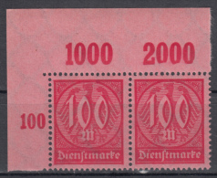 Repubblica Di Weimar - Dienstmarken Mi. 72 P OR ** - Oficial