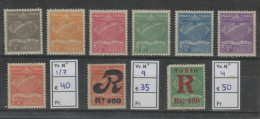 O) 1930 BRAZIL, SINDICATO CONDOR - SYNDICATO, EMBLEM, OVERPRINT, SET MINT - Ongebruikt