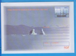 ROMANIA Swedish First Expedition In Antarctica 1901 - 1902  Postal Stationery Cover 2002 - Antarctic Expeditions