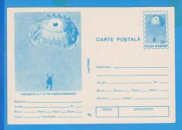 ROMANIA  Parachutting, Skydiving  Postal Stationery 1994 - Parachutting