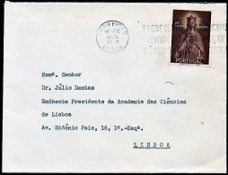 !										■■■■■ds■■ Portugal Companion 1958 READ Queen Isabel Cover Salazar To Júlio Dantas (c0023) - Storia Postale