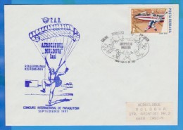 ROMANIA  Parachutting Skydiving Cover 1987 - Parachutting