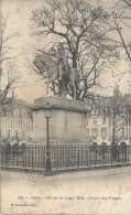 PARIS - 75 -  CPA DOS SIMPLE De La Statue De La Statue De Louis XIII à La Place Des Vosges   - ENCH11  - - Statues