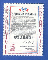 * 1964  N° 1408  A TOUS LES FRANÇAIS OBLITÉRÉ DATE DU TIMBRE LE 9 ? - Usados