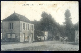 Cpa Du 10 Aulnay , La Mairie Et L' Avenue Du Pont     ....  Fumay , Bar Sur Aube    PY13 - Bar-sur-Aube
