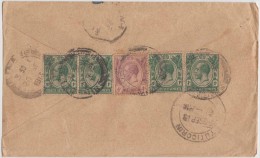 King George V, Straits Settlements, Commercial Cover Singapore To India, As Per The Scan - Straits Settlements