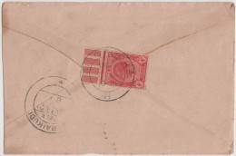 King George V, Straits Settlements, Commercial Cover Singapore To India, As Per The Scan - Straits Settlements