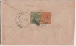 King George V, Straits Settlements, Commercial Cover Penang To India, As Per The Scan - Straits Settlements
