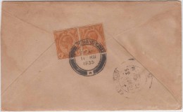 King George V, Straits Settlements, Commercial Cover Penang To India, As Per The Scan - Straits Settlements