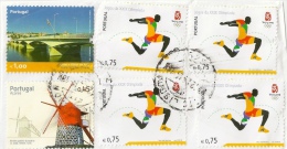 Used Modern Stamps On Paper - Oblitérés