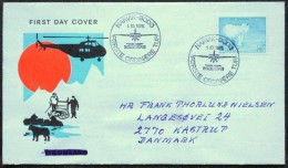 Norway  First Annual Trip Narvik- Bodø 1-10-1975 ( Lot 4854  )Helicopter, Polar Bear - Cartas & Documentos