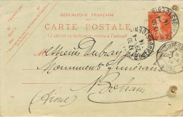 ENTIER POSTAL REPIQUE CHEMINS DE FER DU NORD - Cartes Postales Repiquages (avant 1995)