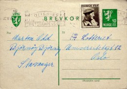 NORWAY 1946  Cards  Postal Stationery    ( Lot 4862 ) - Postwaardestukken