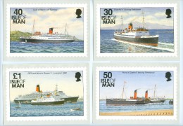 Ships - Isle Of Man 4 Unused Cards Reproduced From Definitive Stamps (Yv. 591/594 - 1993) - Isola Di Man (dell'uomo)