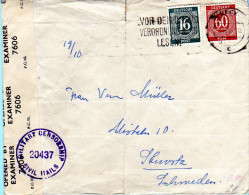 Lübeck - Brief 1946 Mit Zensur - Lübeck