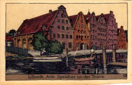 Lübeck - S/w Alte Speicher An Der Trave - Luebeck