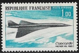 POSTE AERIENNE  N° 43  -  1969  -  NEUF  -  CONCORDE 1ER VOL 1969 - 1960-.... Mint/hinged