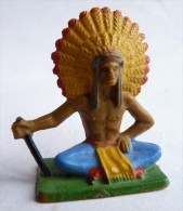 FIGURINE STARLUX  1957 INDIEN 145 -  CHEF ASSIS 3 Incomplet - Starlux