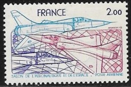 POSTE AERIENNE  N° 54   - 1981  -  NEUF  -  SALON DE L'AERONAUTIQUE ET DE L'ESPACE - 1960-.... Postfris