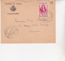 JOURNEE DU TIMBRE - AUXERRE 1947 -  N° 779-LOUVOIS -  COTE : 30 € - 1921-1960: Periodo Moderno