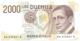 ITALIA BANCONOTA DA LIRE 2000  MARCONI SERIE GA 976991 A   FDS - 2000 Liras