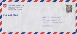 Japan Airmail J. LAURITZEN (Danish Shipping, Japan Office) 1989 Cover Brief To Denmark - Lettres & Documents