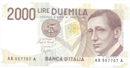 ITALIA BANCONOTA DA LIRE 2000  MARCONI SERIE AB 557707 A   FDS - 2.000 Lire