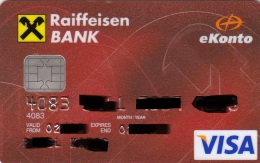 Czech Republic - Raiffeisen Bank - VISA - Krediet Kaarten (vervaldatum Min. 10 Jaar)