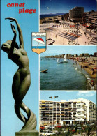 CANET ST NAZAIRE EN ROUSSILLON 66 - La Statue Fille Du Soleil Et De La Mer - Multivues - O-3 - Canet En Roussillon