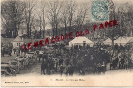 79 - MELLE - LA FOIRE AUX MULES -BELLE SCENE DE FOIRE -  1905 - Melle